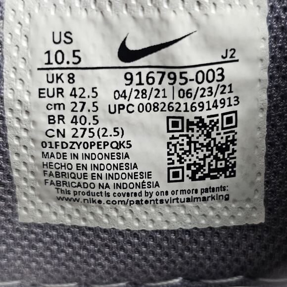 Nike Women's Court Royale Suede Leather Gunsmoke Grey Sneakers Shoes Size 10.5 - Picture 10 of 11